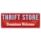 Signmission Thrift Store Donations Welcome Banner Concession Stand Food Truck Single Sided B-30168 - alternate 1